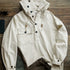 American Retro Deck Hoodie – Severe Weather Beige White Pullover Coat